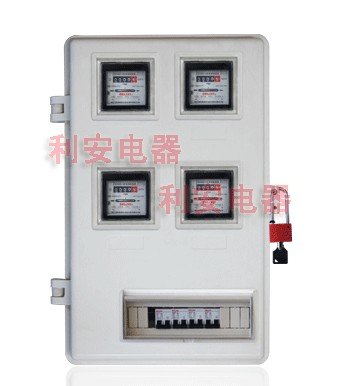 供应4户玻璃钢电表箱 LA-JD-AXT4